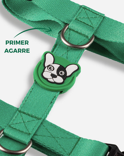 Pretal Doble Agarre Verde